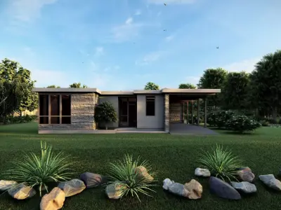 Casa Scene-villa-modern house 3D model