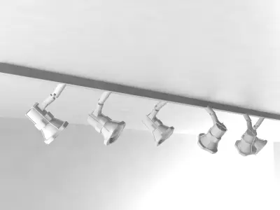 Truss Light Low-poly 3D model