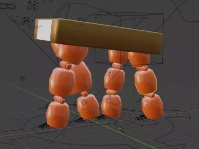 Spy Robot  Table Low-poly 3D model