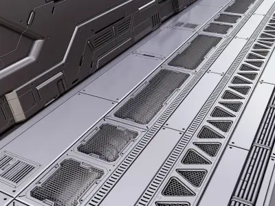 SCI-FI FLOOR PANELS VOL 02 3D model