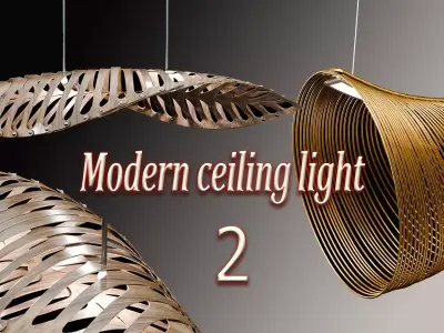 Modern ceiling light 3D model