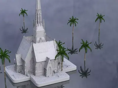 Tortuga Church 3D model