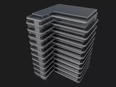 Cascade Tower 3D model