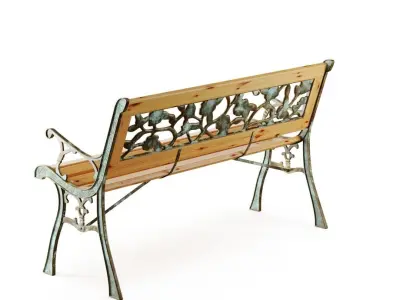 Garden Bench 3D model buy