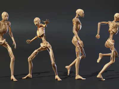 Animated Robot 3D model
