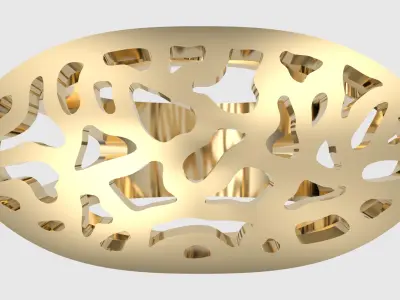 Intricate Filigree Pattern Ring JDBCo 3D print model