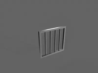 PBR Prison Window 1 Low-poly 3D model