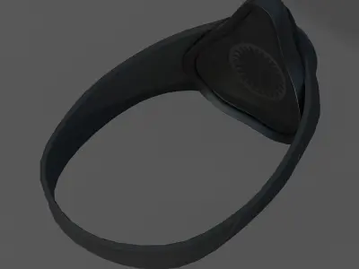 Gas mask respirator scifi futuristic  Low-poly 3D model