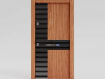 collection of 3 modern doors 3D Model Pack