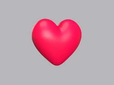 Social Media Icons Low-poly 3D model