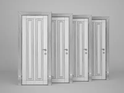 Classic Door 01 3D model