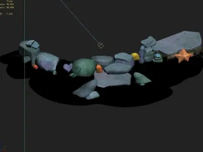 Disney - Seaside Stones 01 3D model