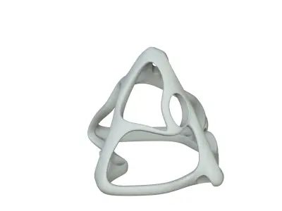 SciFi Cube Object No 61432 Low Poly Shape Low-poly 3D model
