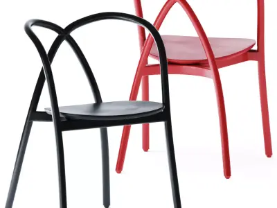 Ming Aluminum Chair by Stellar Works 3D model