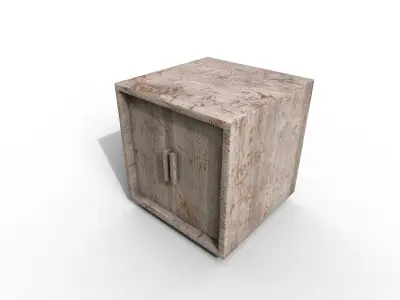 Old Modern Furniture 3D Model Terror Low-poly 3D model buy