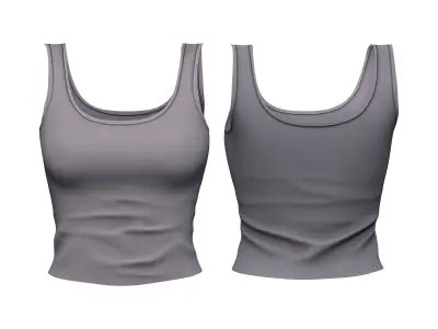 Space Mechanic Girl Outfit Low-poly 3D model