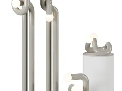 Modulation floor lamp 3D model