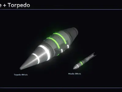 Spaceship Enkar Republic Scout Zarthak Low-poly 3D model