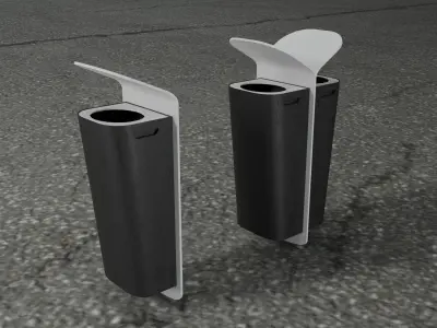 Urban Trash Pack Low-poly 3D model Low-poly 3D model