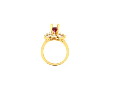 Women Ring  Render 3dm STL OBJ FBX Details 3D print model 177