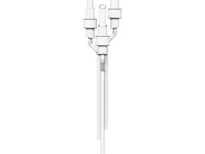 Outdoor designer lamp TYCHO by Luxxu 3D model