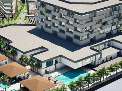 Office buildings  3D model