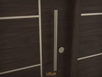Door 3d Model modern front Free 3D model