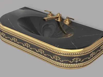 Classic Wash Basin 4 3D model