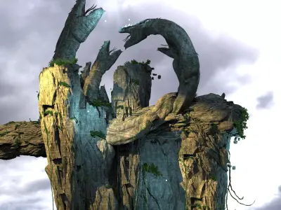 Snake Drake Island  3D model