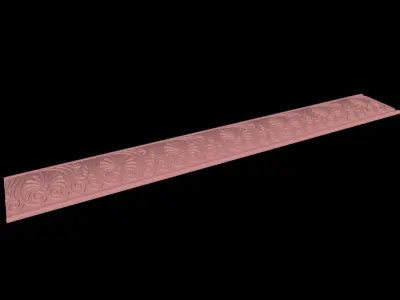 Long chip - Long die - Long border - Bangle die - Door border 3D print model