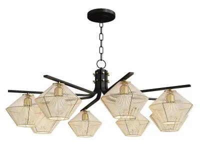 Hudson Valley Lighting Saranac Chandelier Low-poly 3D model