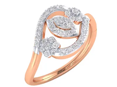  Women Ring Render 3dm STL MTL SLC JCD OBJ FBX Details 3D print model 49