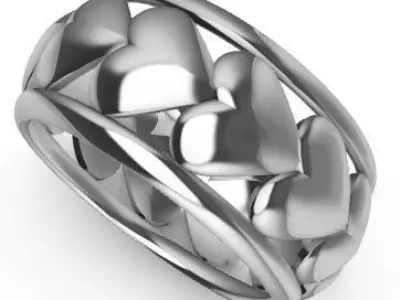 Patterned Ring 3D model Texture Texture order