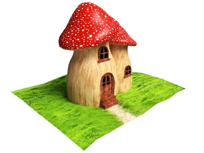 Mushroom House  3D model