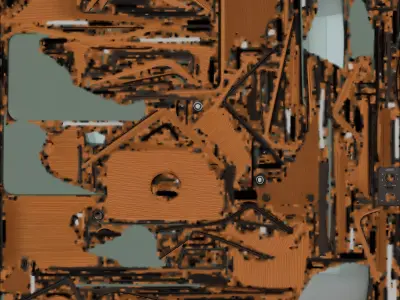 Retro Vintage Television 3D Model Low-poly 3D model