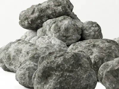 Stone collection n6 3D model