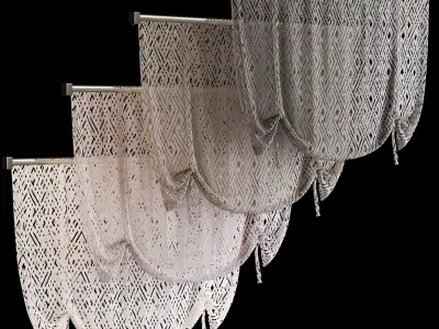 Tie Up Shade Low-poly 3D model