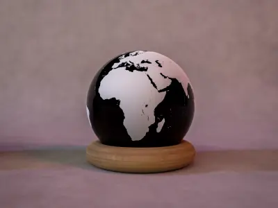 The Globe earth 3D model