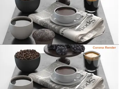 Coffee Set 3D model