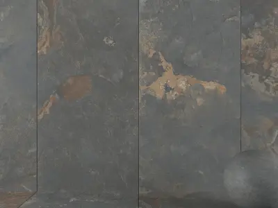 Stone Wall Tiles Kayah Rust 120x270 Set 2 Texture