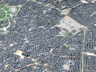 Milan City Italy 3D model