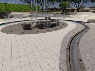landscape 3D model