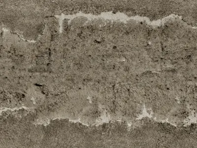  Texture PBR Cement Wall 03 - 4K Scanned - photogrammetry Texture