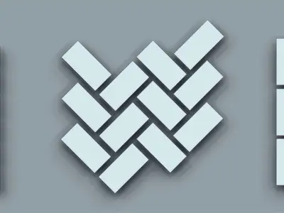 Brick Tiles IMM Brush Pack for Zbrush Low-poly 3D model