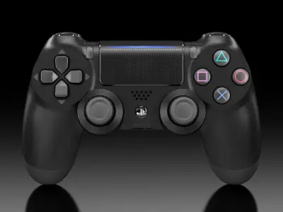 Sony Dualshock 4 Wireless Controller Low-poly 3D model
