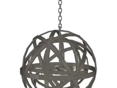Orbital Sphere Pendant Light 3D model