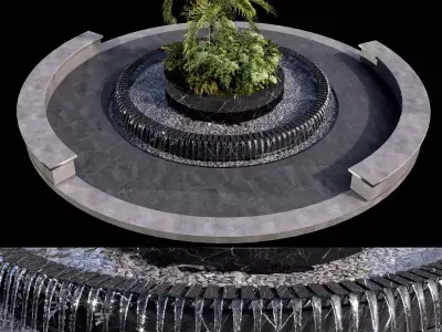 WATERFALL FOUNTAIN CASCADE  NO9 A 3D model