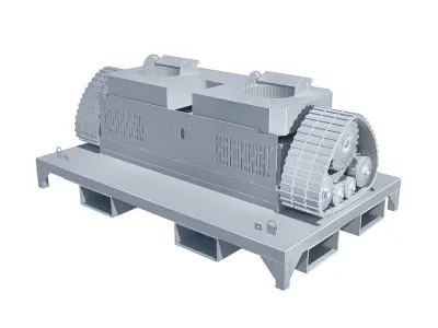 Robot sand and gravel compactor 3D model