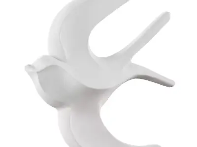 Swallow wall decor 3D model