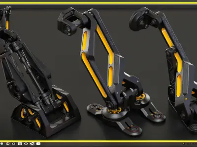 Sci-Fi Hard Surface KITBASH 490 DETAILS 3D model
